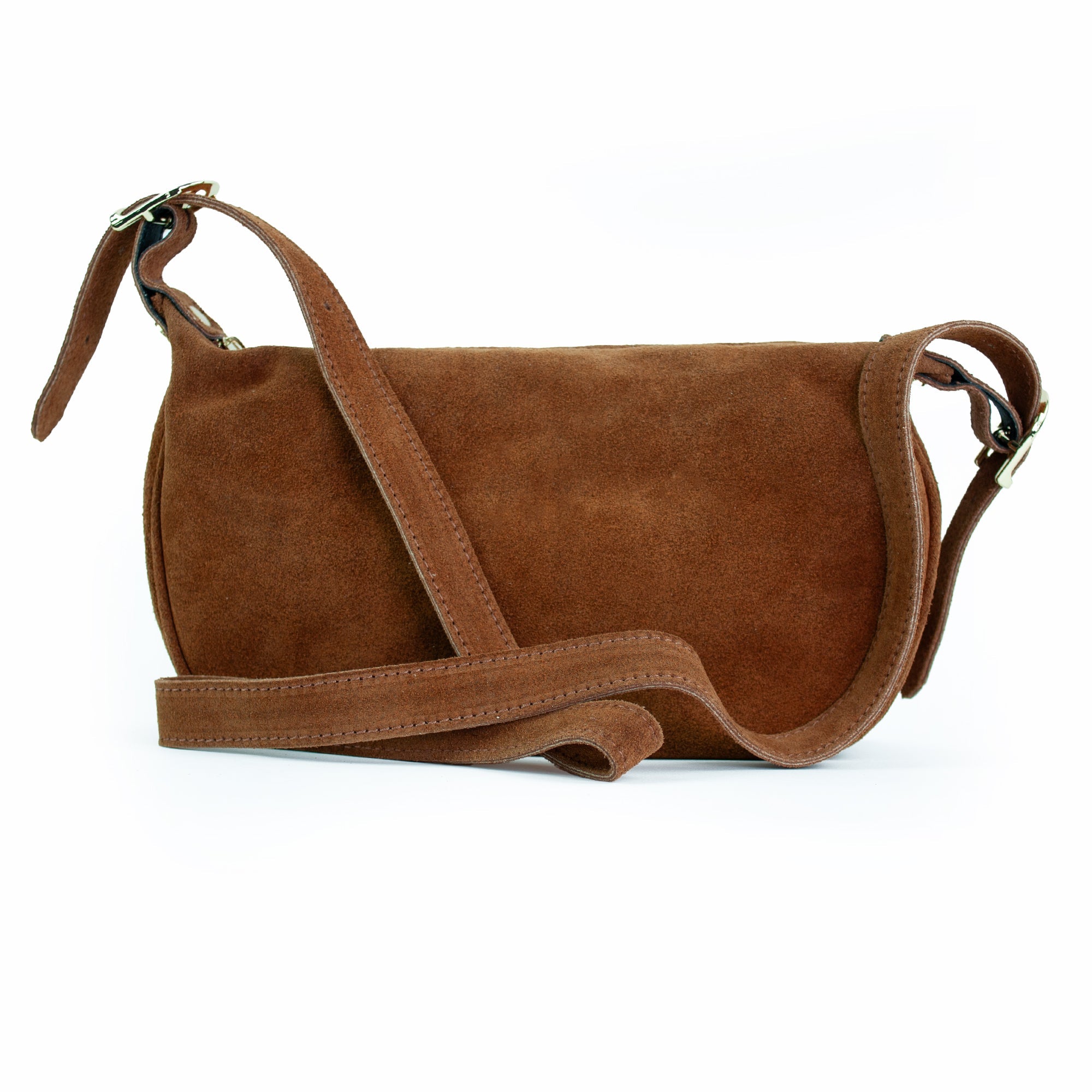 lepelou - leder - MINA – Wildleder Umhängetasche cognac - LPHMINCOG