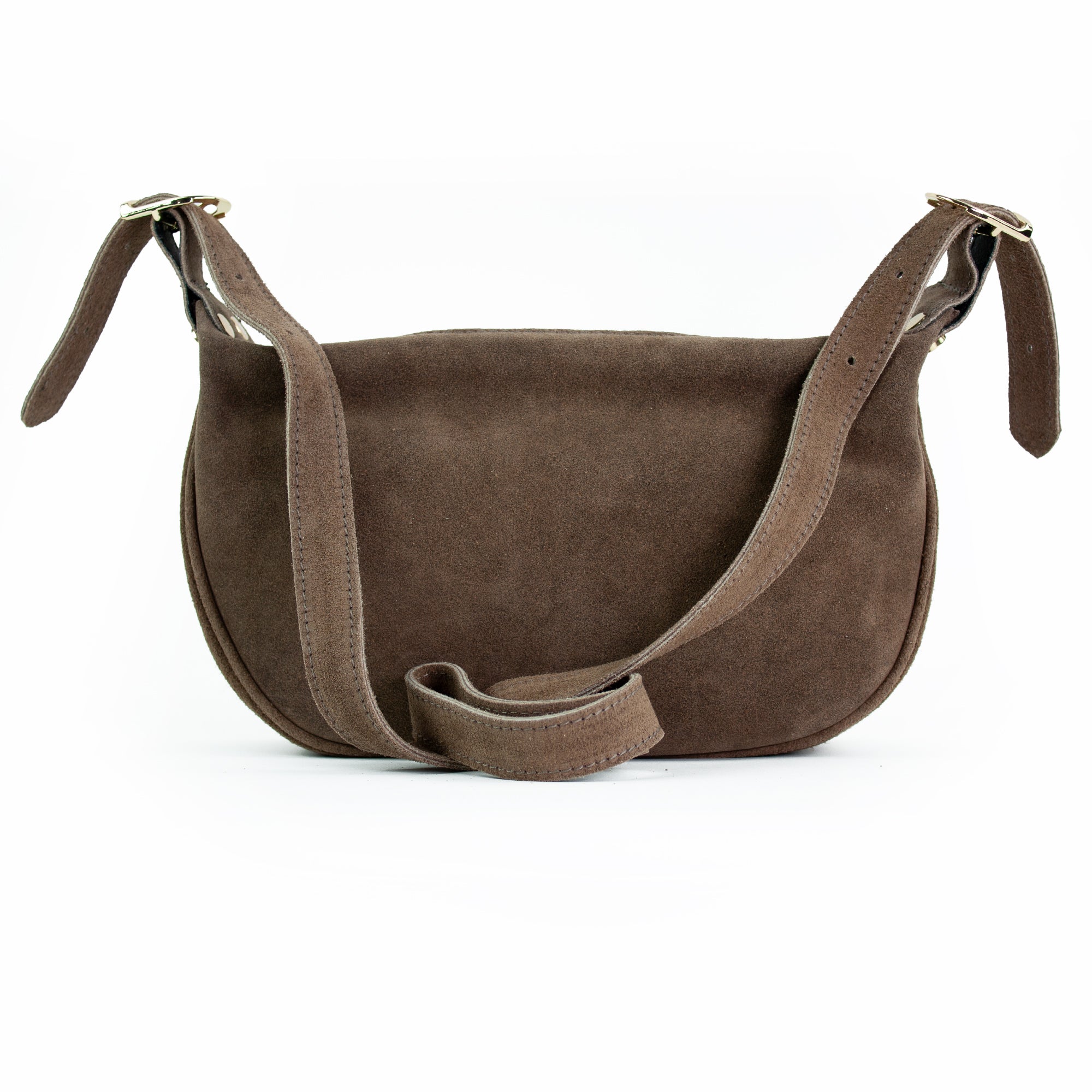 lepelou - leder - MINA – Wildleder Umhängetasche dunkeltaupe - LPHMINTAU