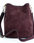 lepelou - leder - Shopper - BECCA – Leder Bucket Bag bordeaux - LPHBECBOR