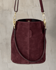 lepelou - leder - Shopper - BECCA – Leder Bucket Bag bordeaux - LPHBECBOR