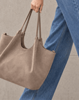 lepelou-leder-Shopper-Wildleder Shopper IRA taupe -