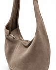 lepelou-leder-Shopper-Wildleder Shopper MILA taupe -LPHMILATAUE
