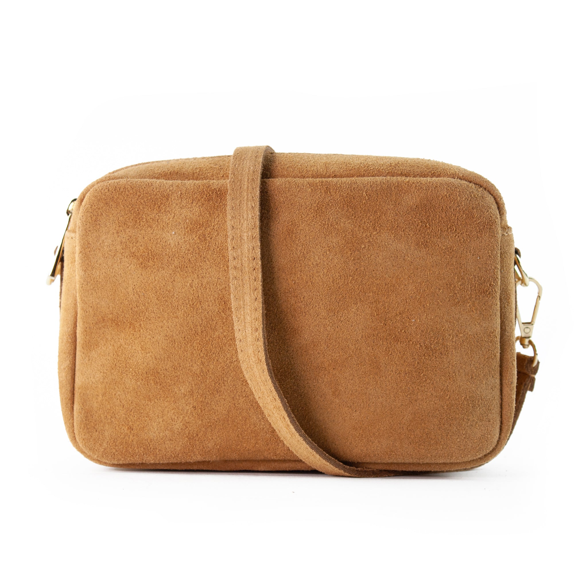 lepelou - leder - VIOLA – Wildleder Umhängetasche cognac - LPHVIOCOG