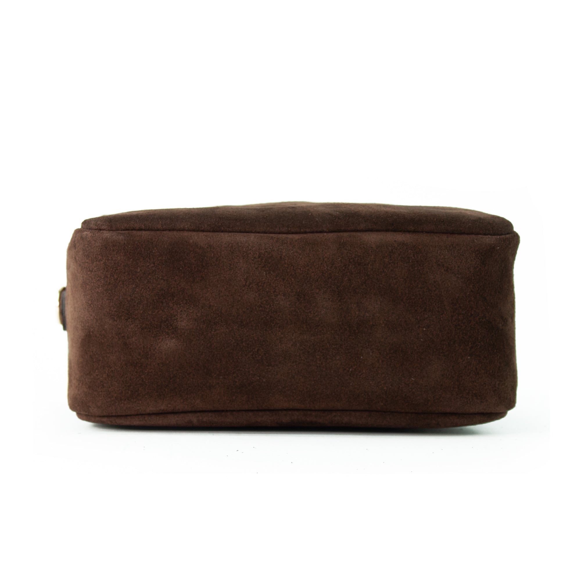 lepelou - leder - VIOLA – Wildleder Umhängetasche dunkelbraun - LPHVIODBR