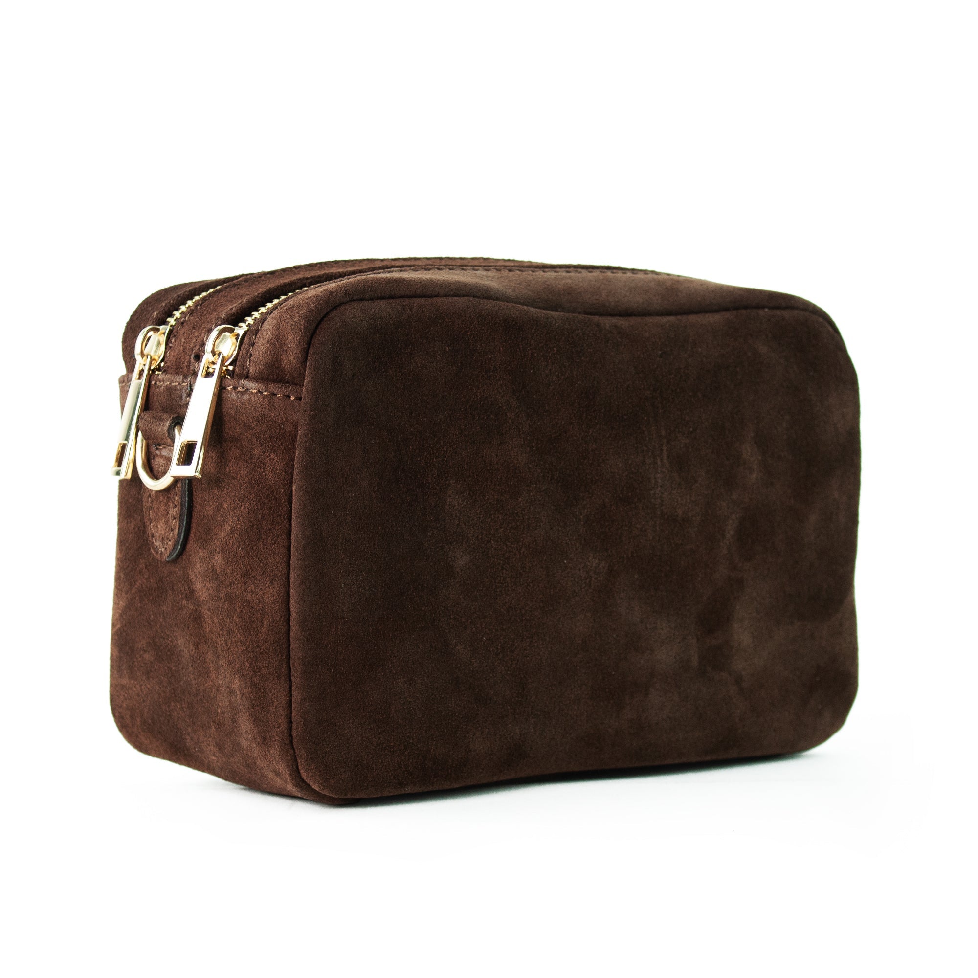 lepelou - leder - VIOLA – Wildleder Umhängetasche dunkelbraun - LPHVIODBR