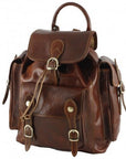 lepelou - leder - VITUS – Leder Rucksack braun -