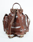lepelou - leder - VITUS – Leder Rucksack dunkelbraun -
