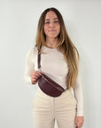 TONI Bauchtasche dunkel bordeaux – Small