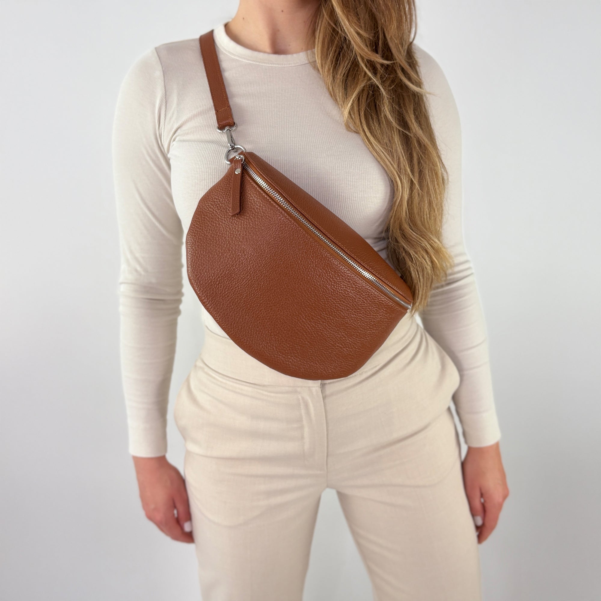 TONI Bauchtasche cognac – Large