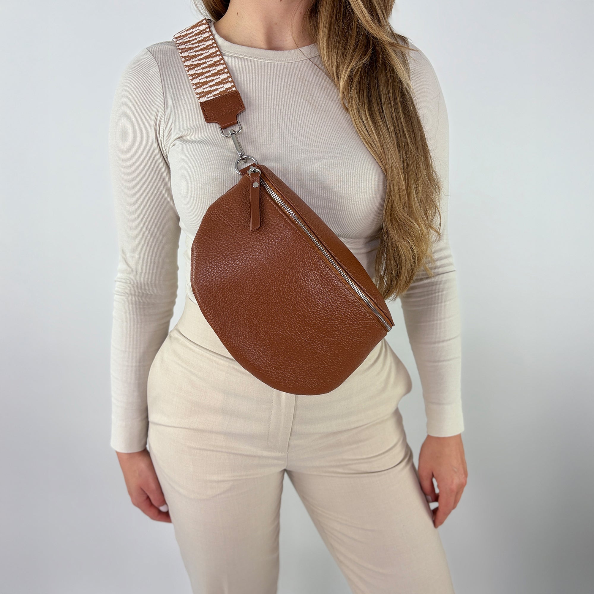 TONI Bauchtasche cognac – Large
