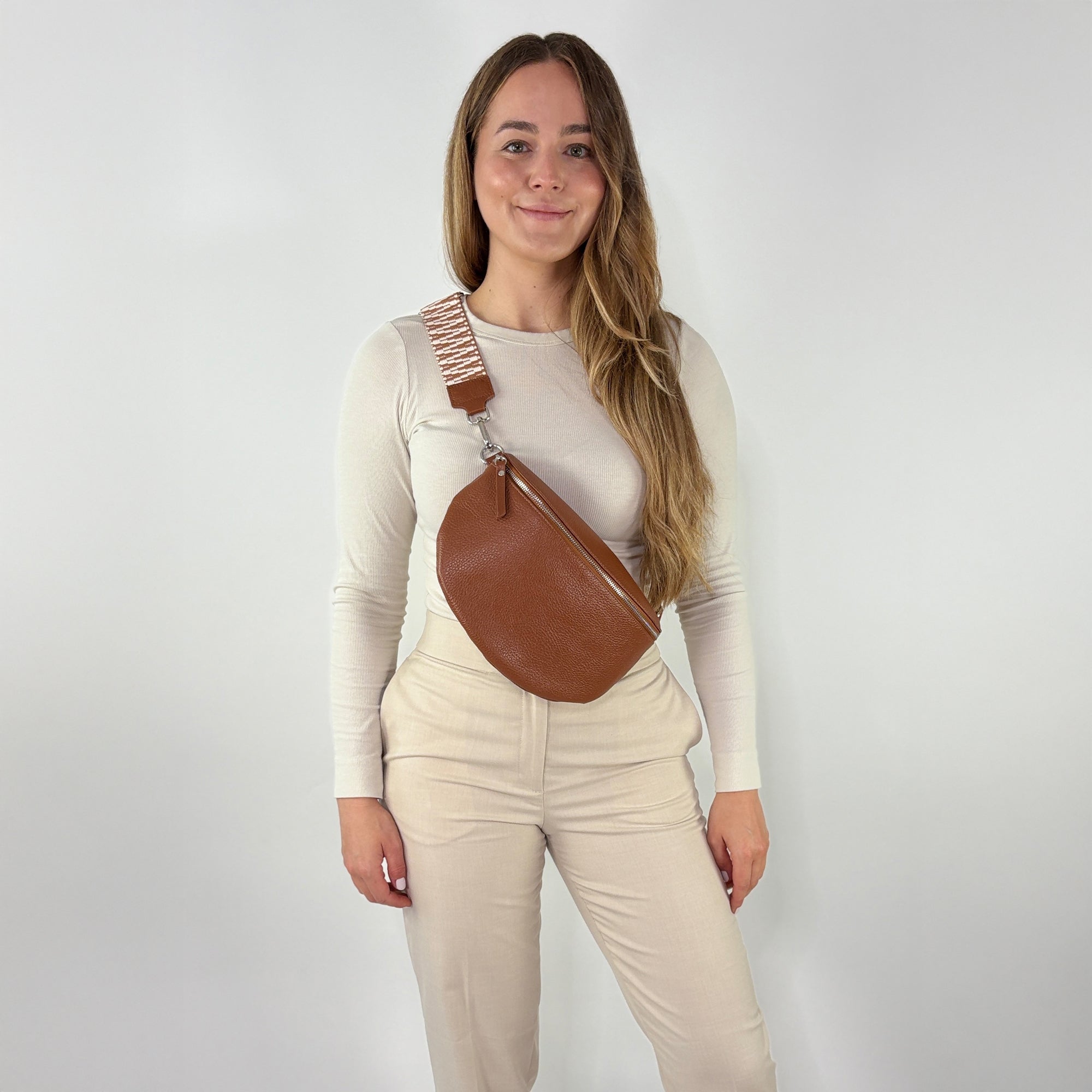 TONI Bauchtasche cognac – Large
