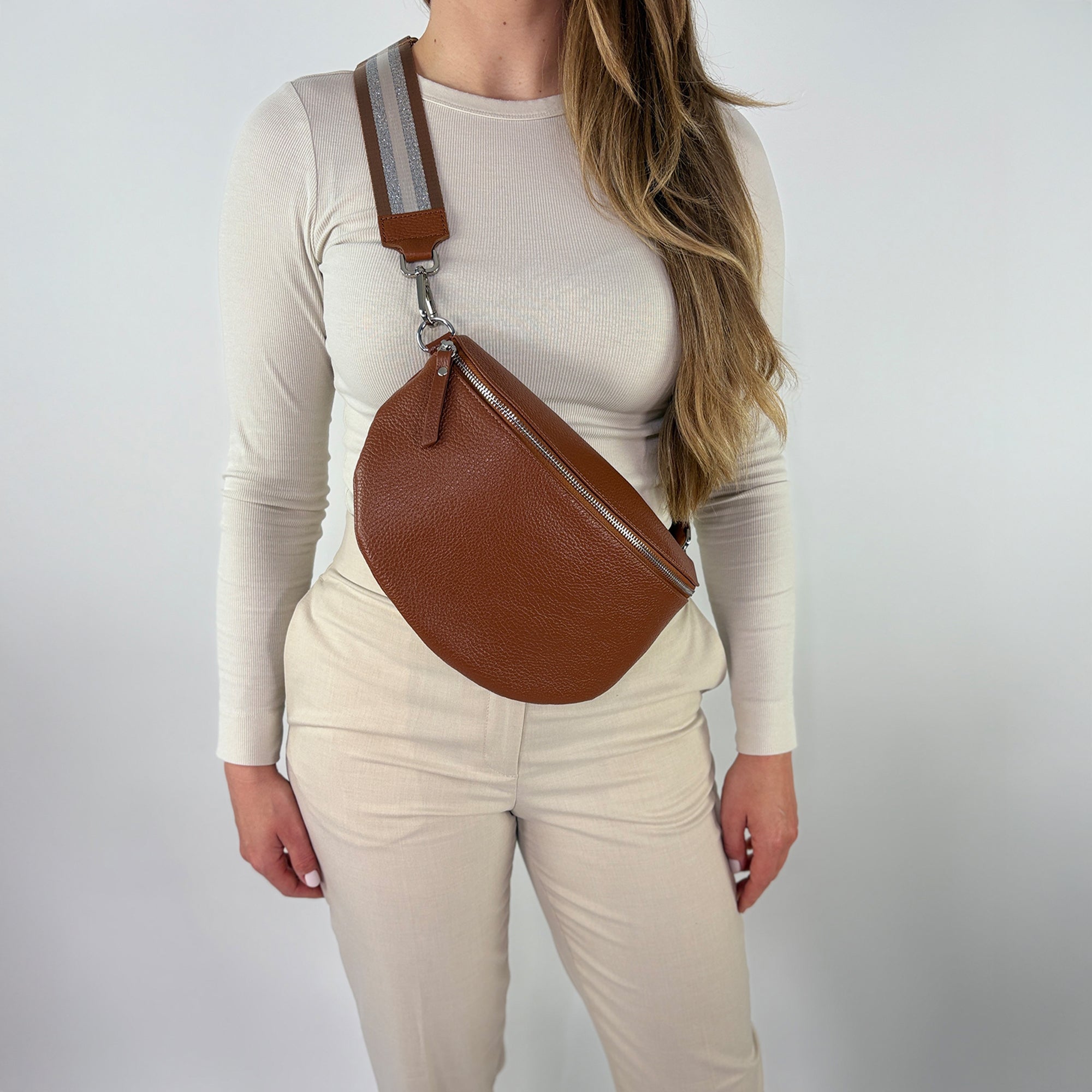 TONI Bauchtasche cognac – Large