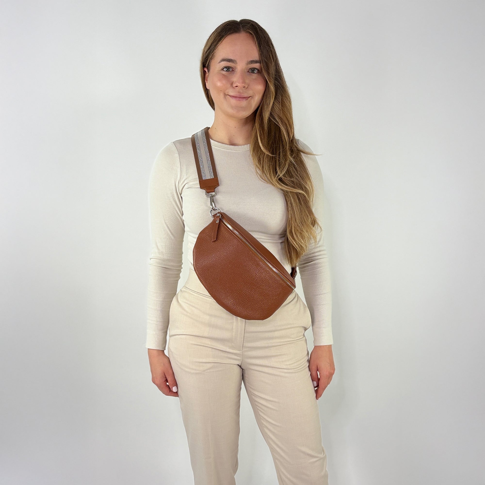 TONI Bauchtasche cognac – Large