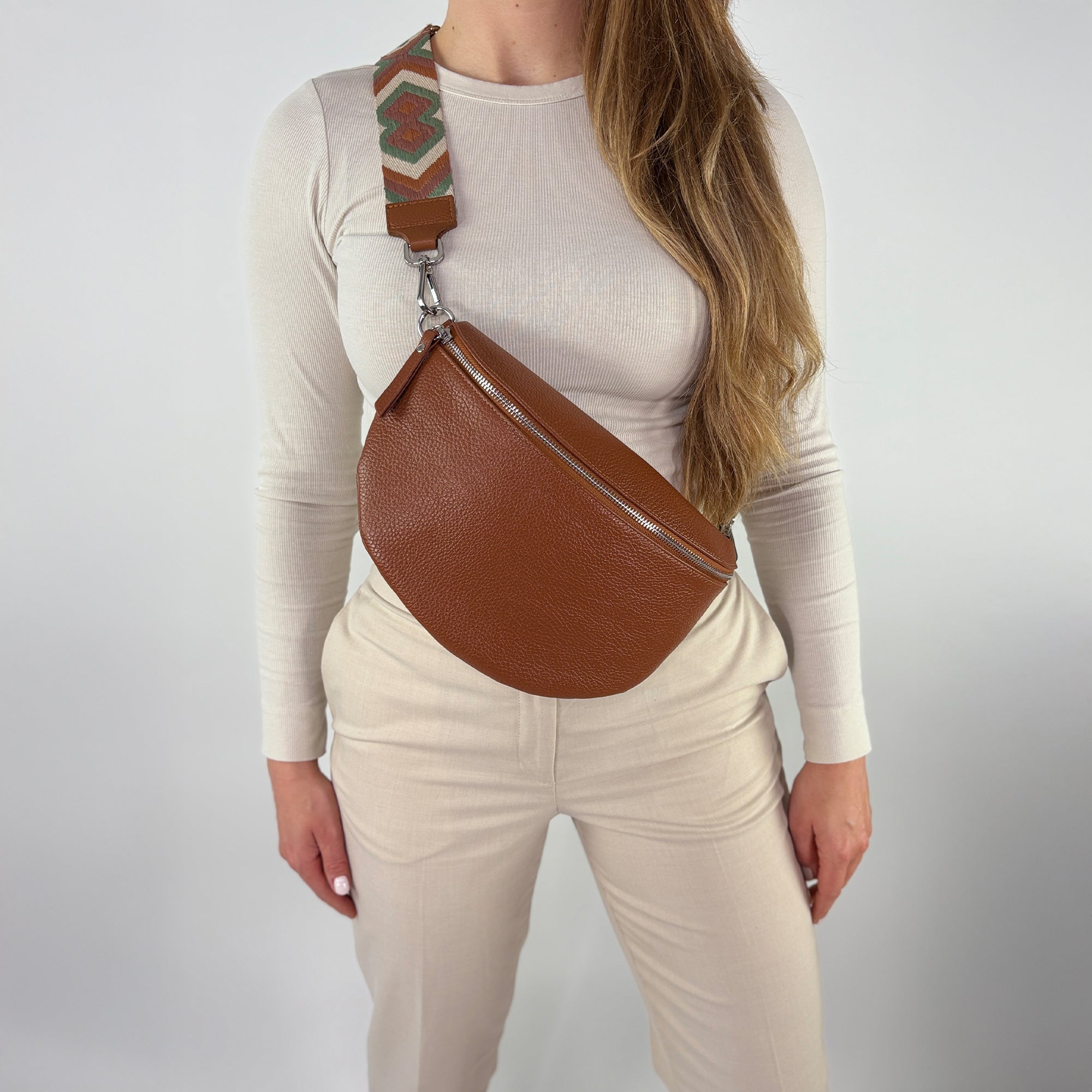 TONI Bauchtasche cognac – Large