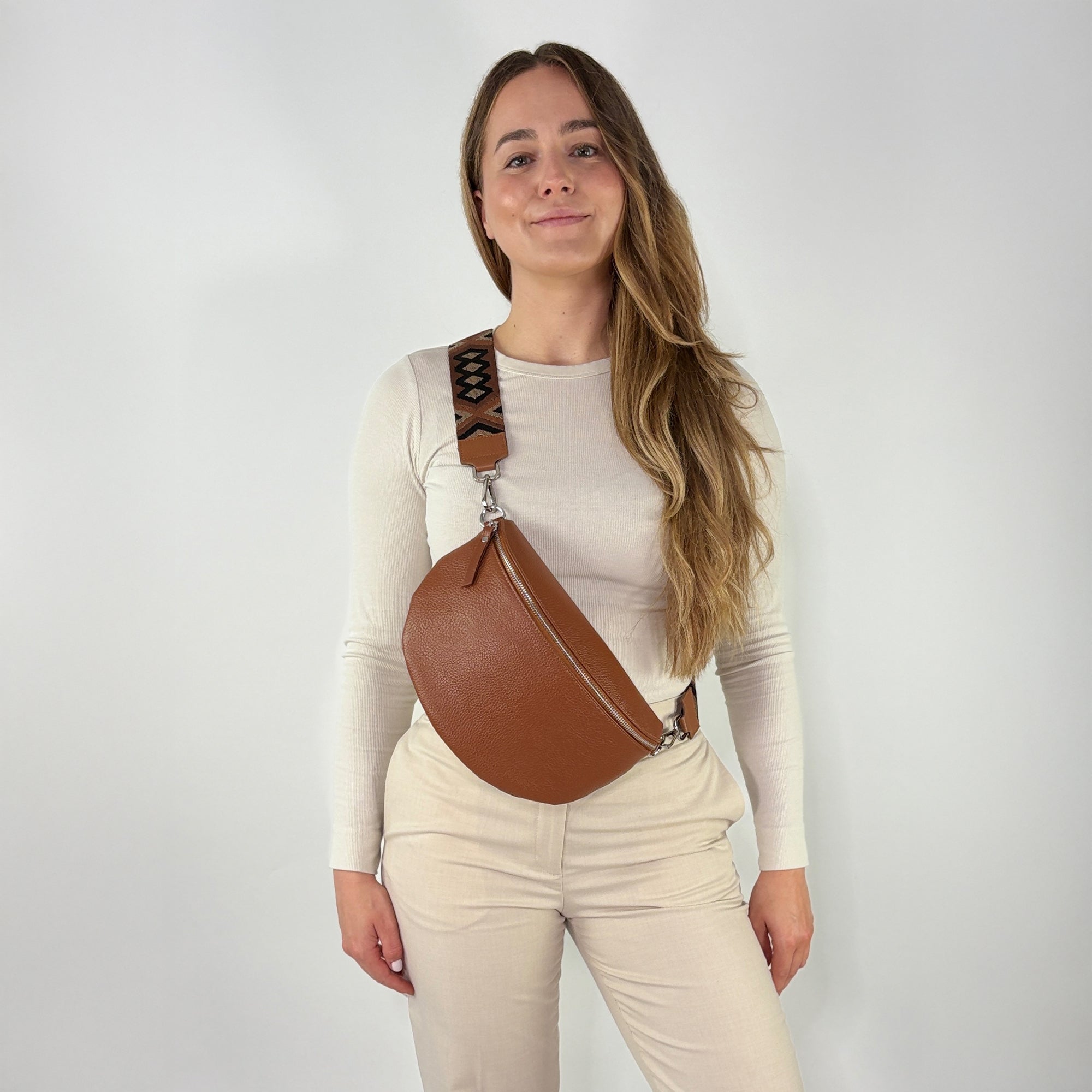 TONI Bauchtasche cognac – Large
