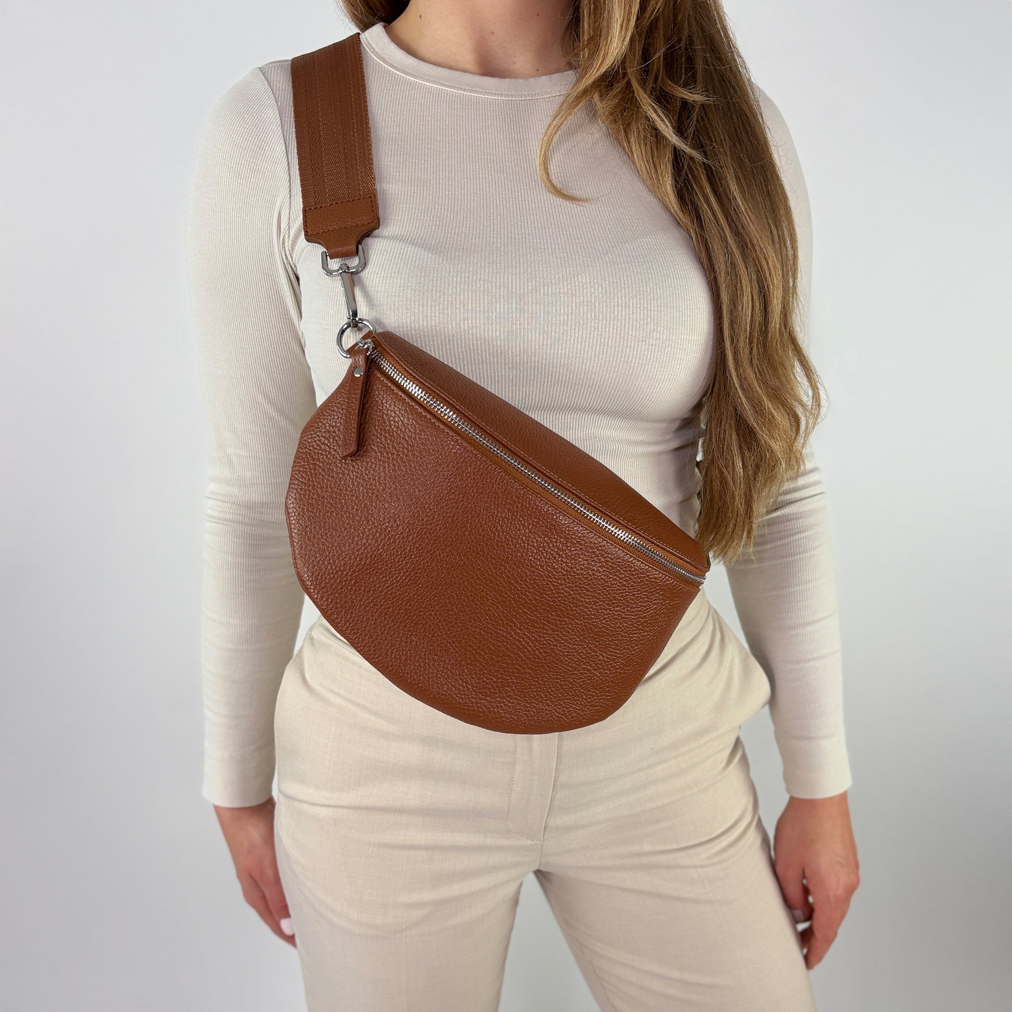 TONI Bauchtasche cognac – Large
