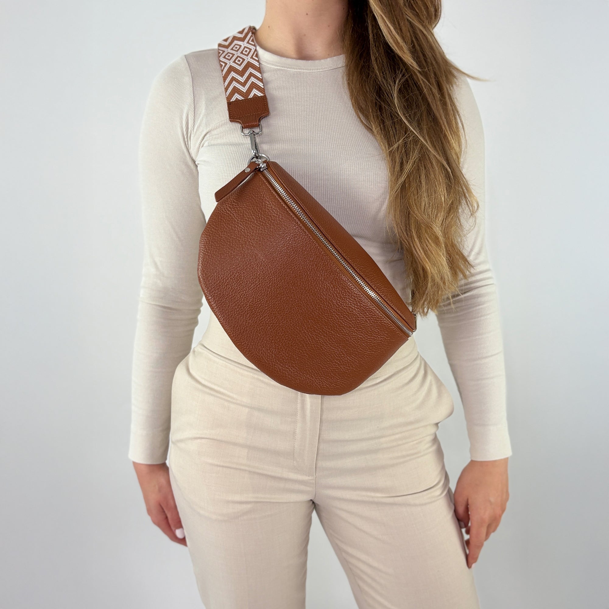 TONI Bauchtasche cognac – Large