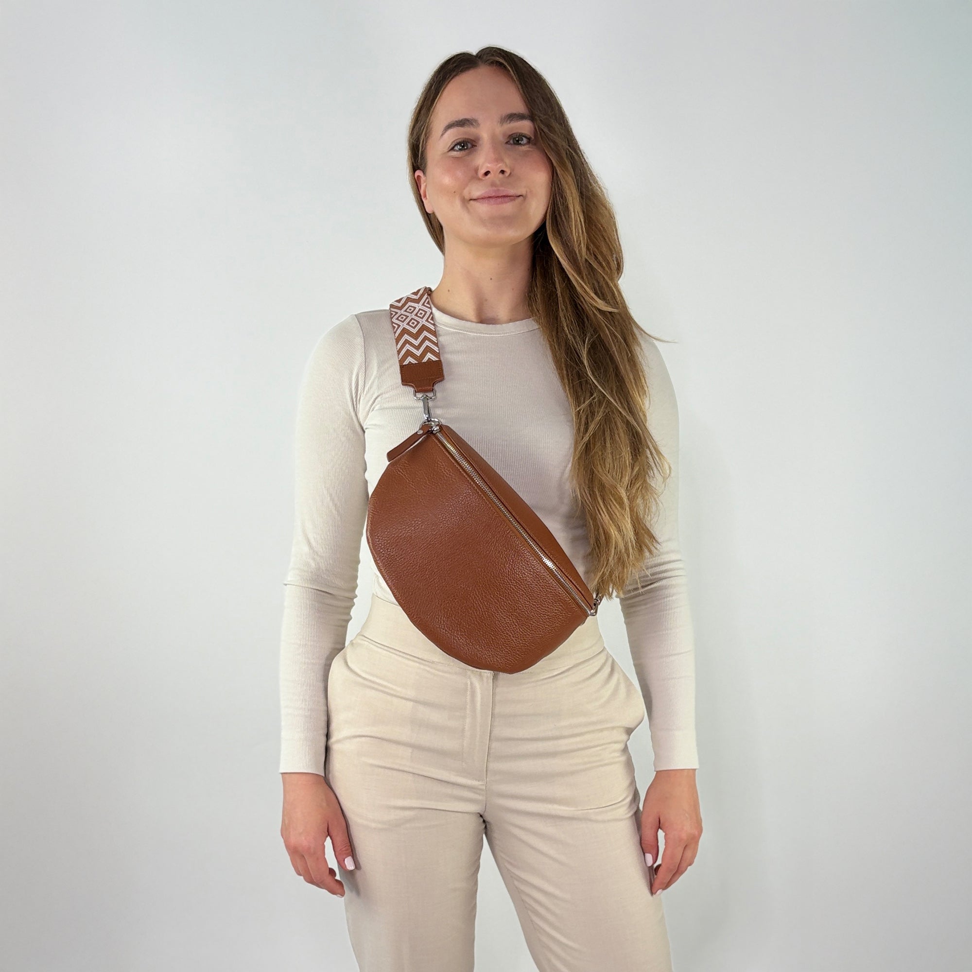 TONI Bauchtasche cognac – Large
