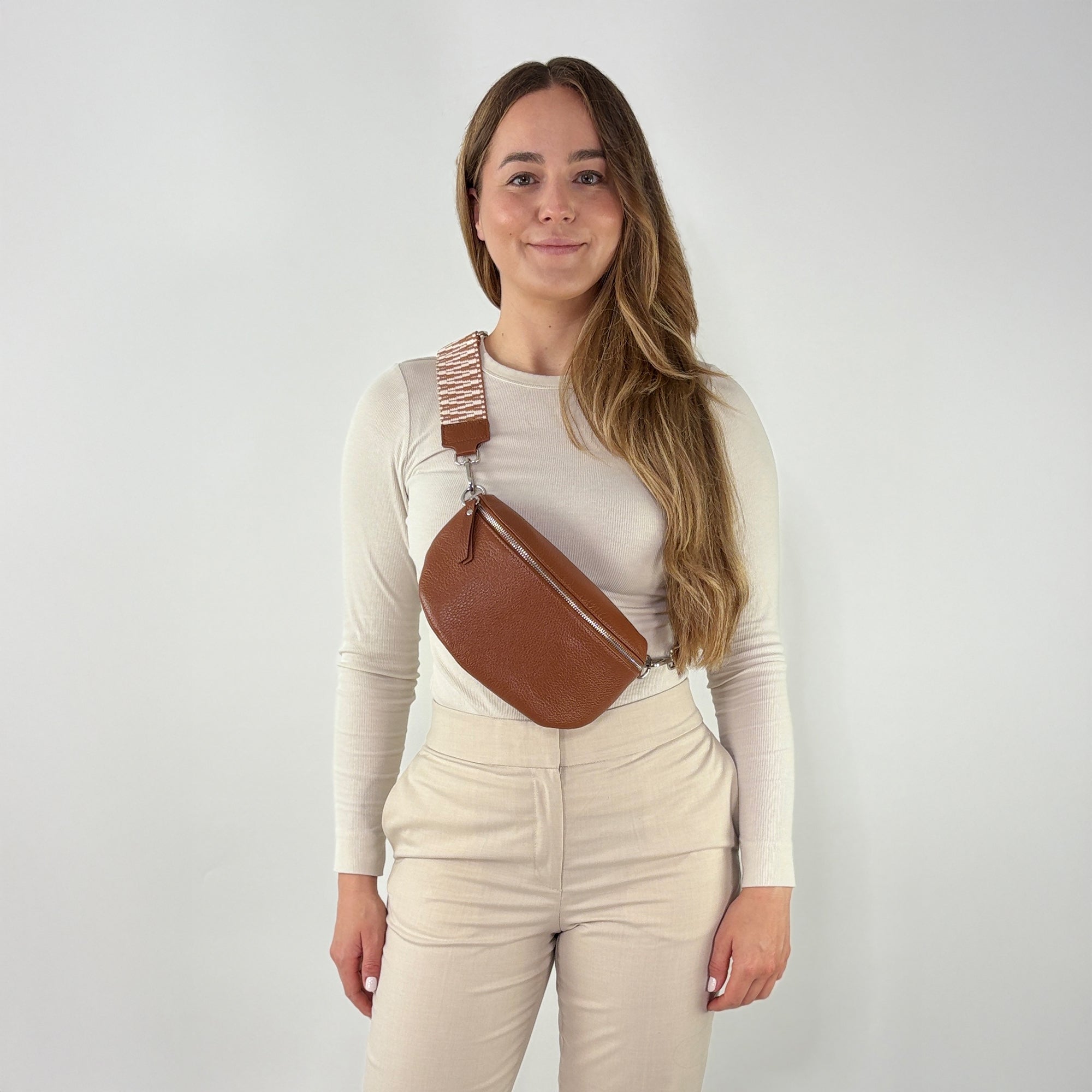 TONI Bauchtasche cognac – Medium