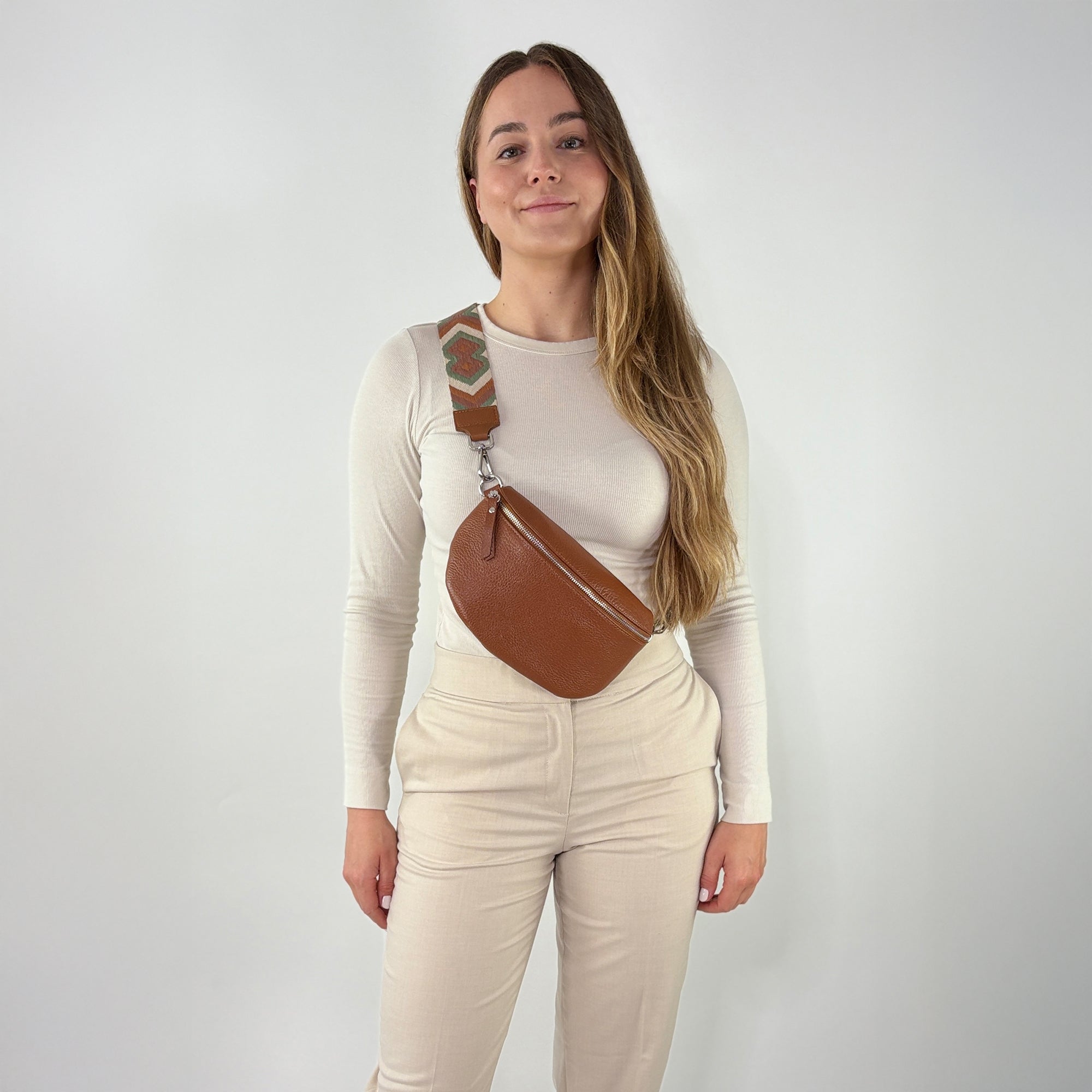 TONI Bauchtasche cognac – Medium