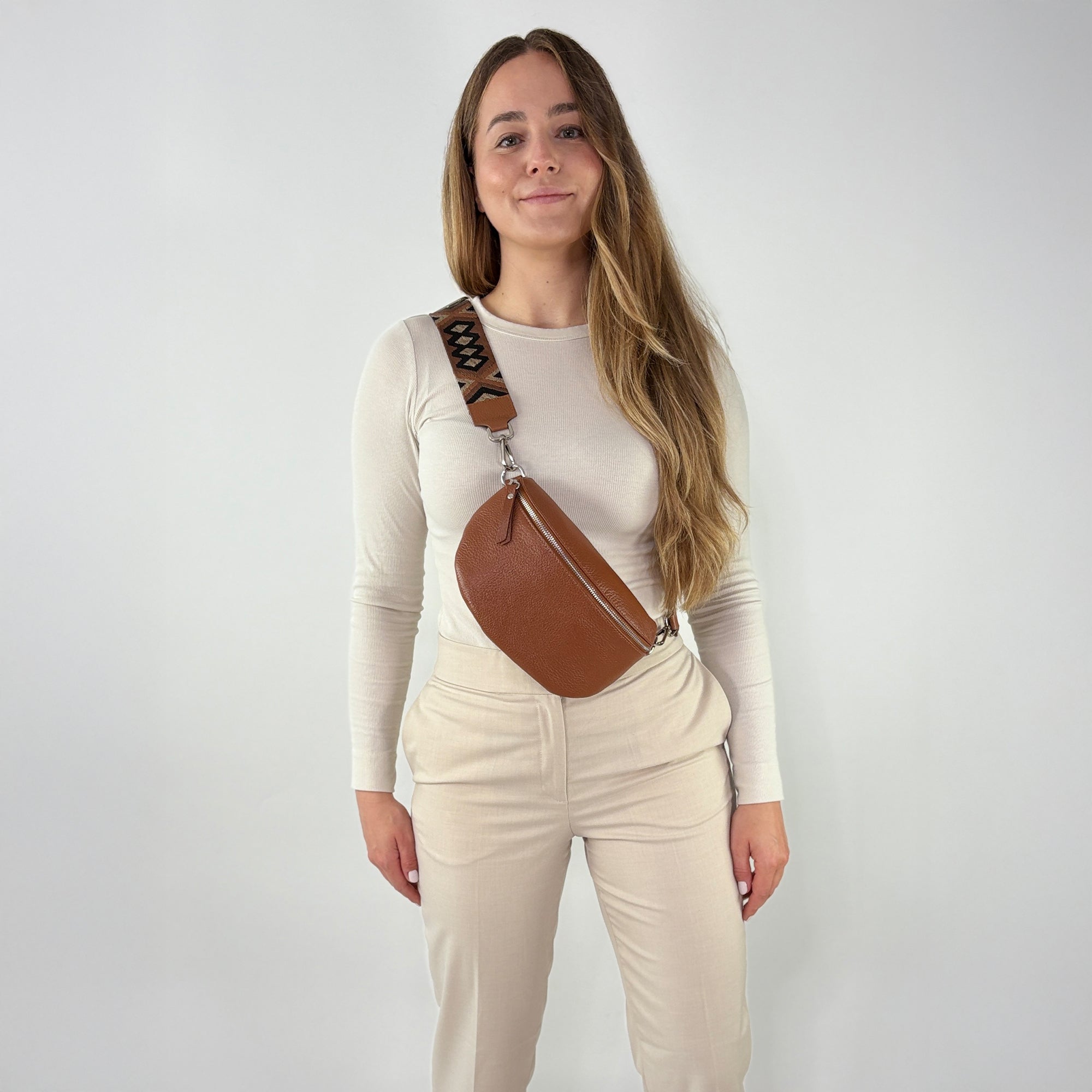 TONI Bauchtasche cognac – Medium
