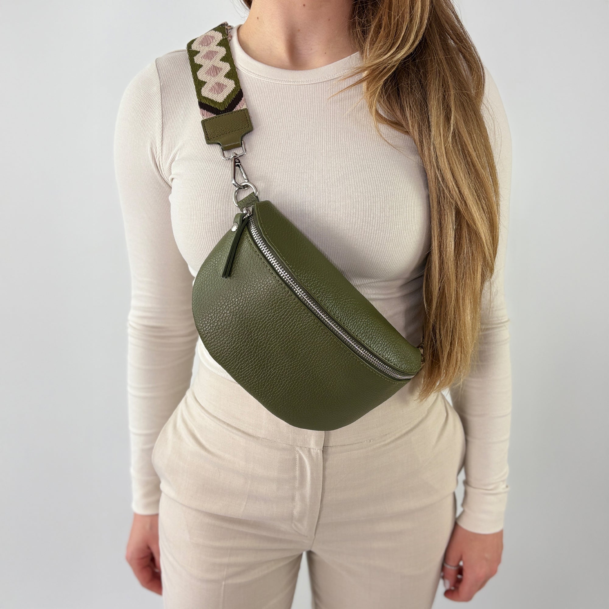 TONI Bauchtasche khaki – Medium