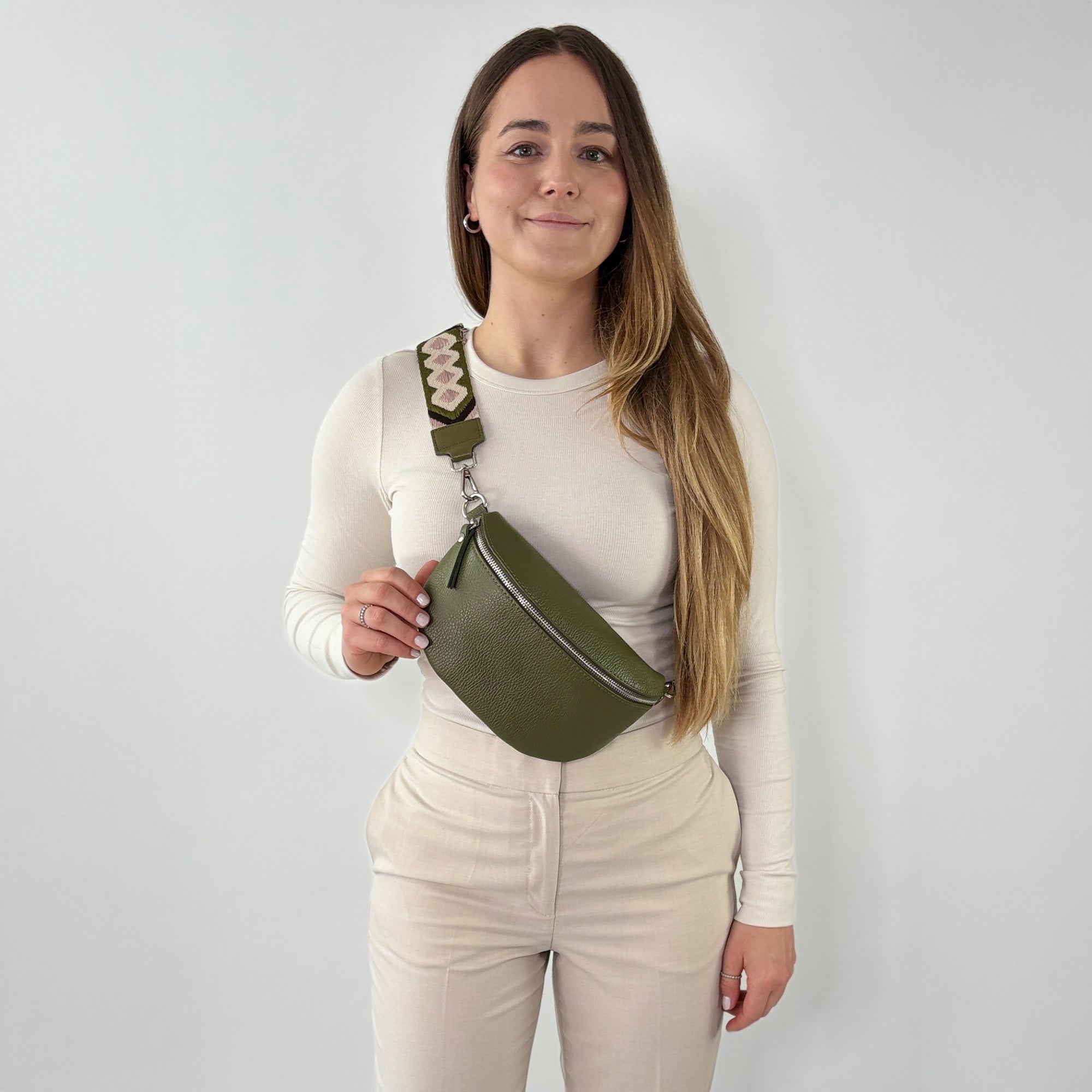 TONI Bauchtasche khaki – Medium
