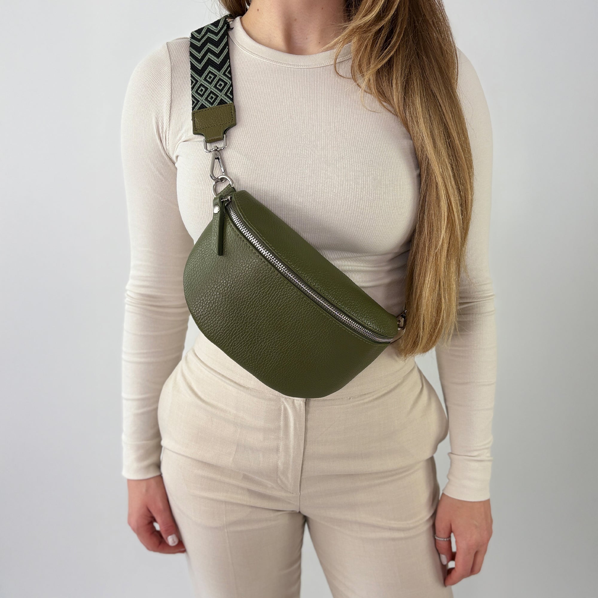 TONI Bauchtasche khaki – Medium