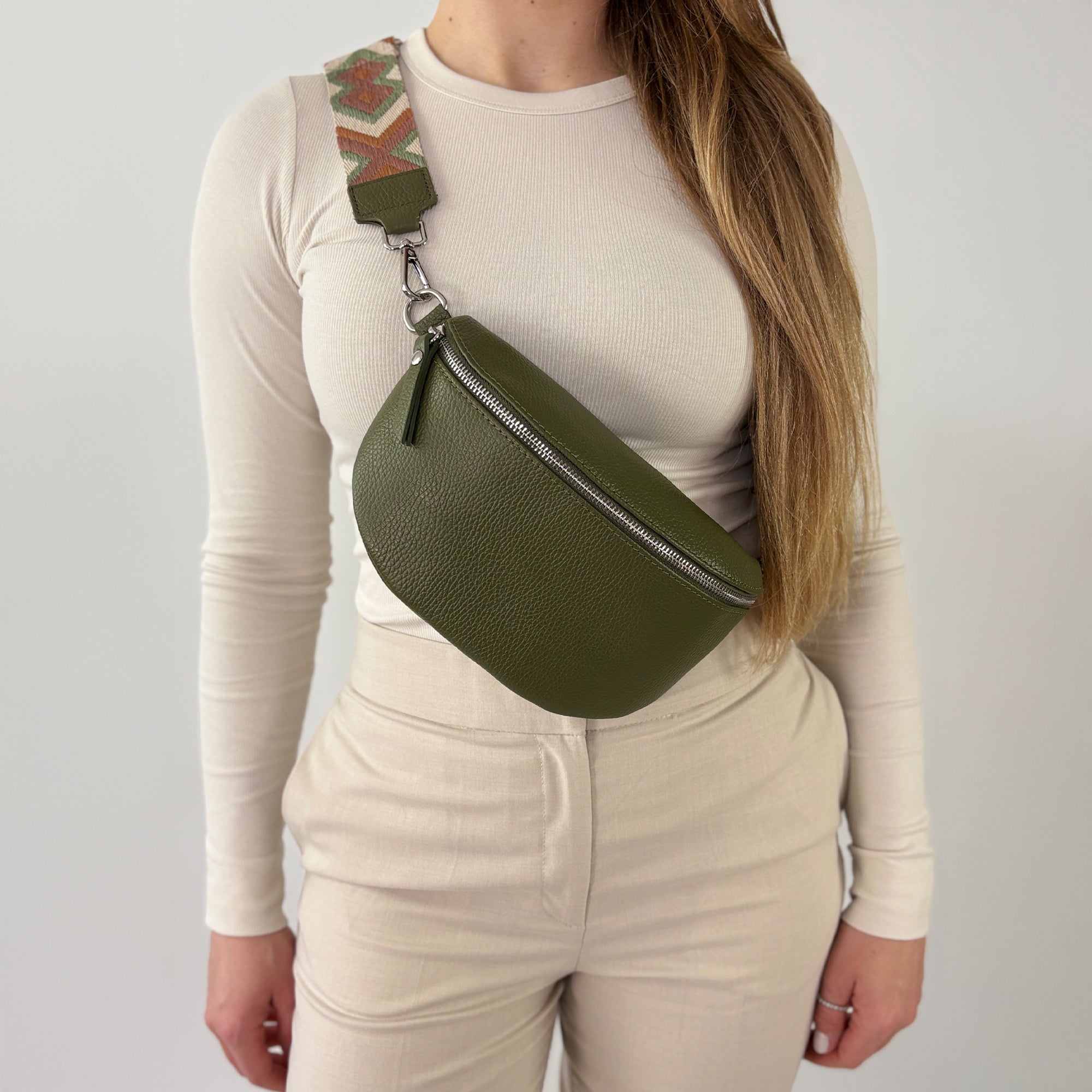 TONI Bauchtasche khaki – Medium