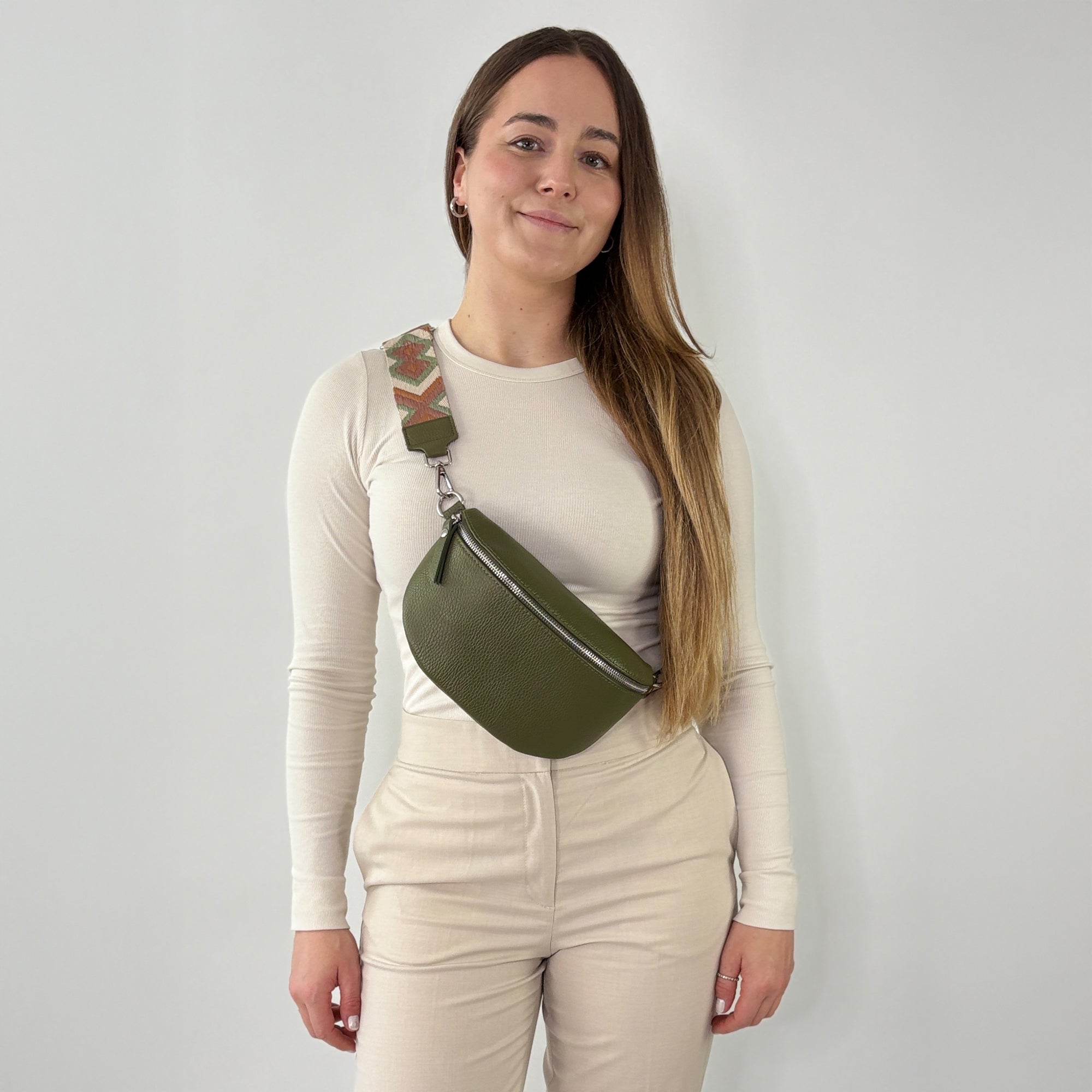 TONI Bauchtasche khaki – Medium