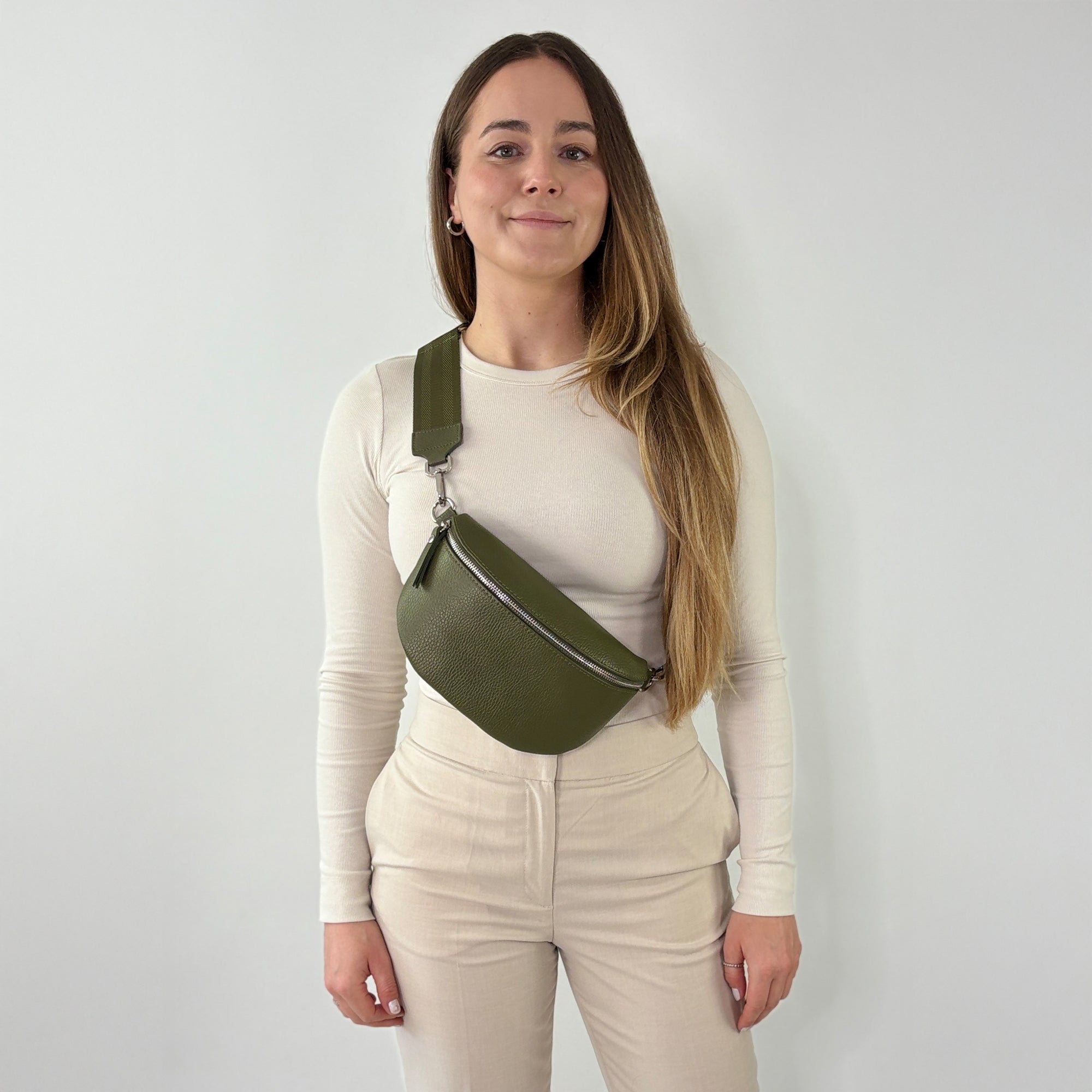 TONI Bauchtasche khaki – Medium