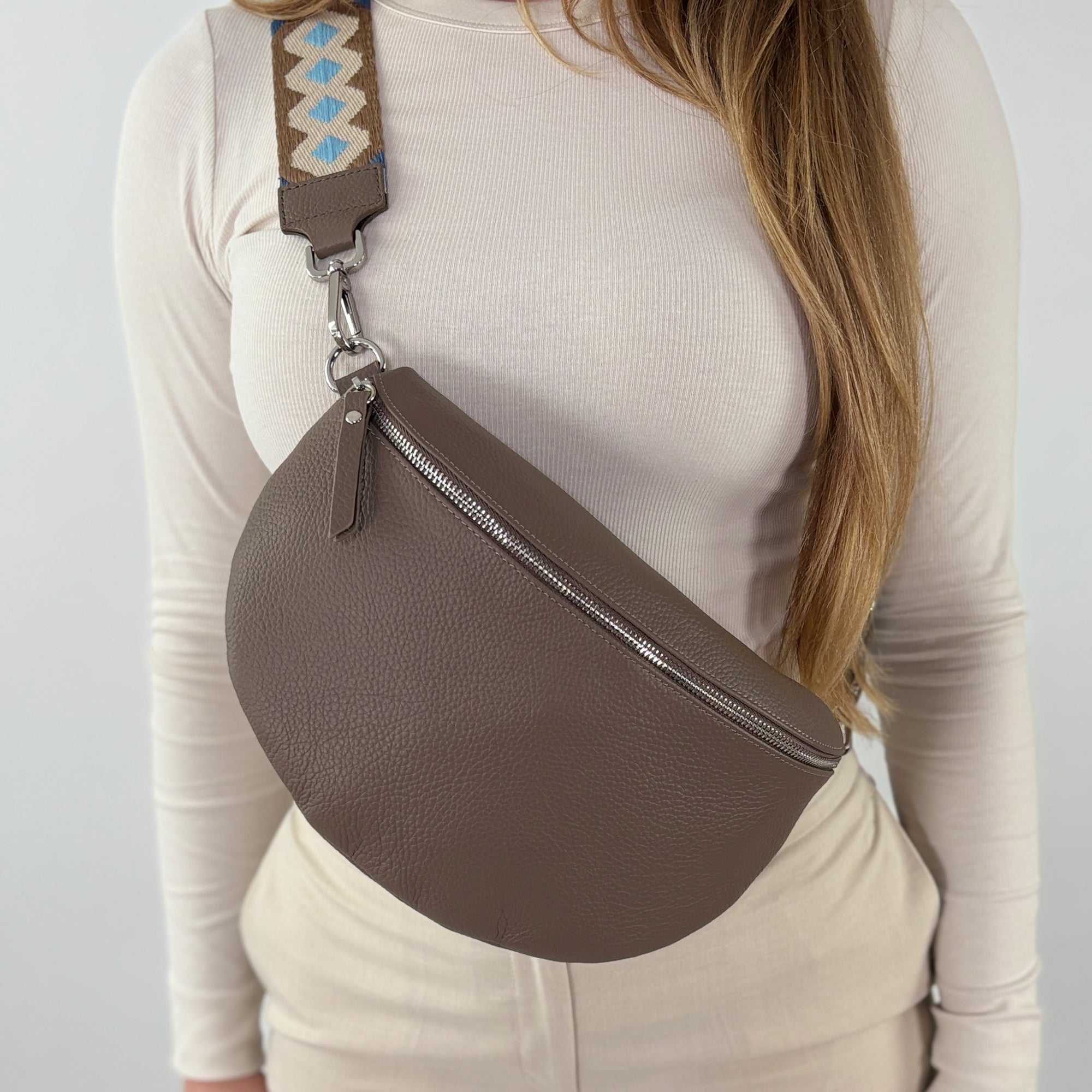 TONI Bauchtasche taupe – Large