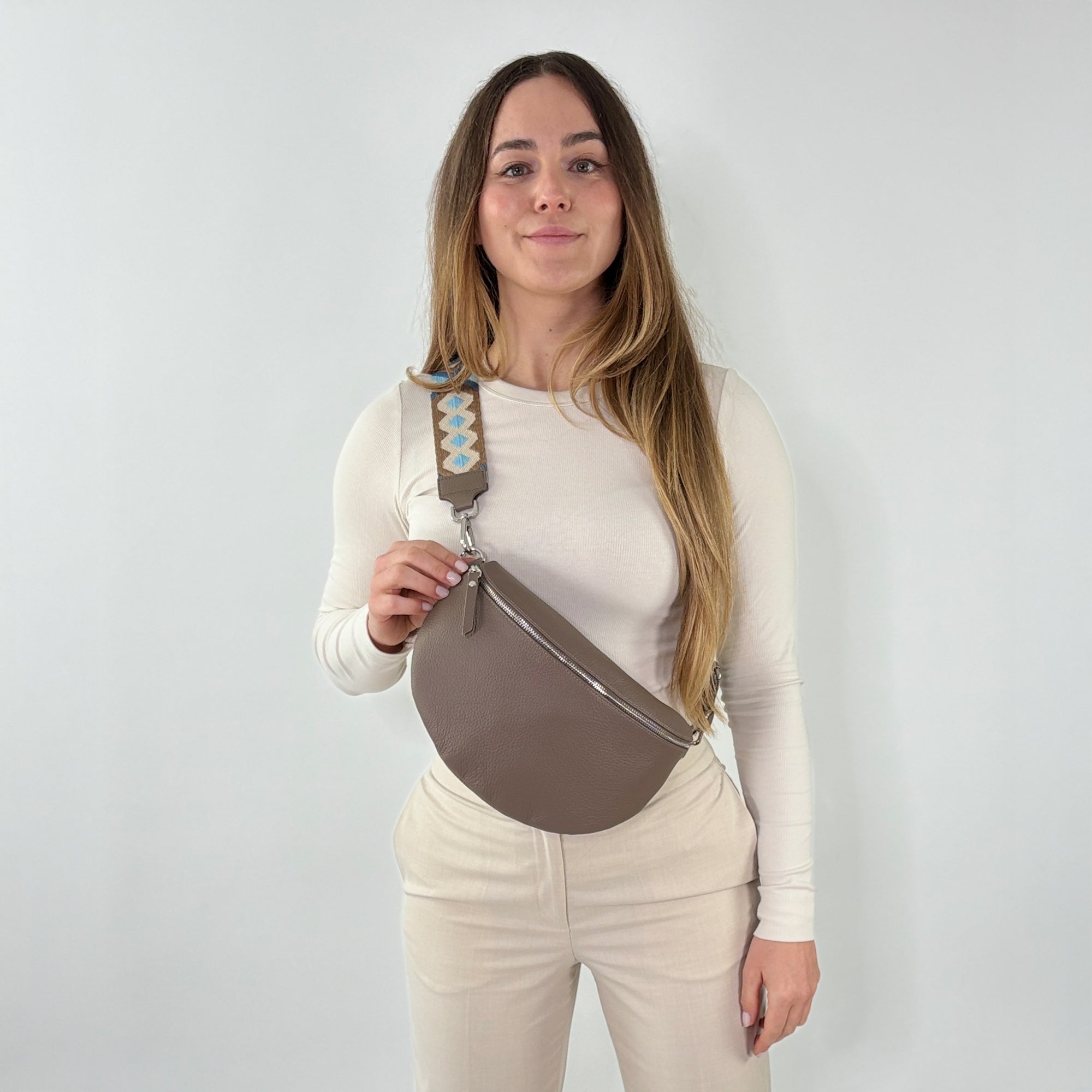 TONI Bauchtasche taupe – Large
