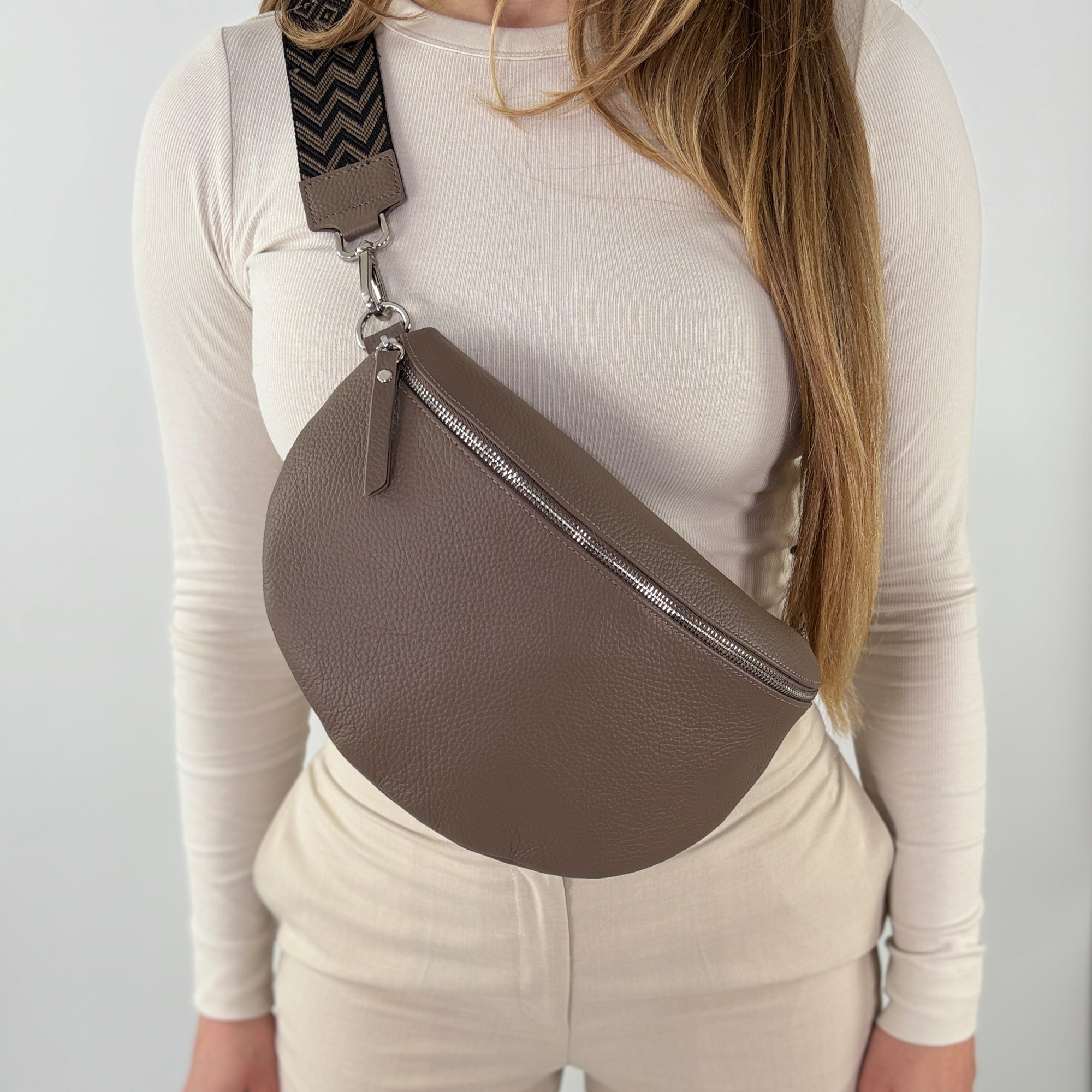 TONI Bauchtasche taupe – Large