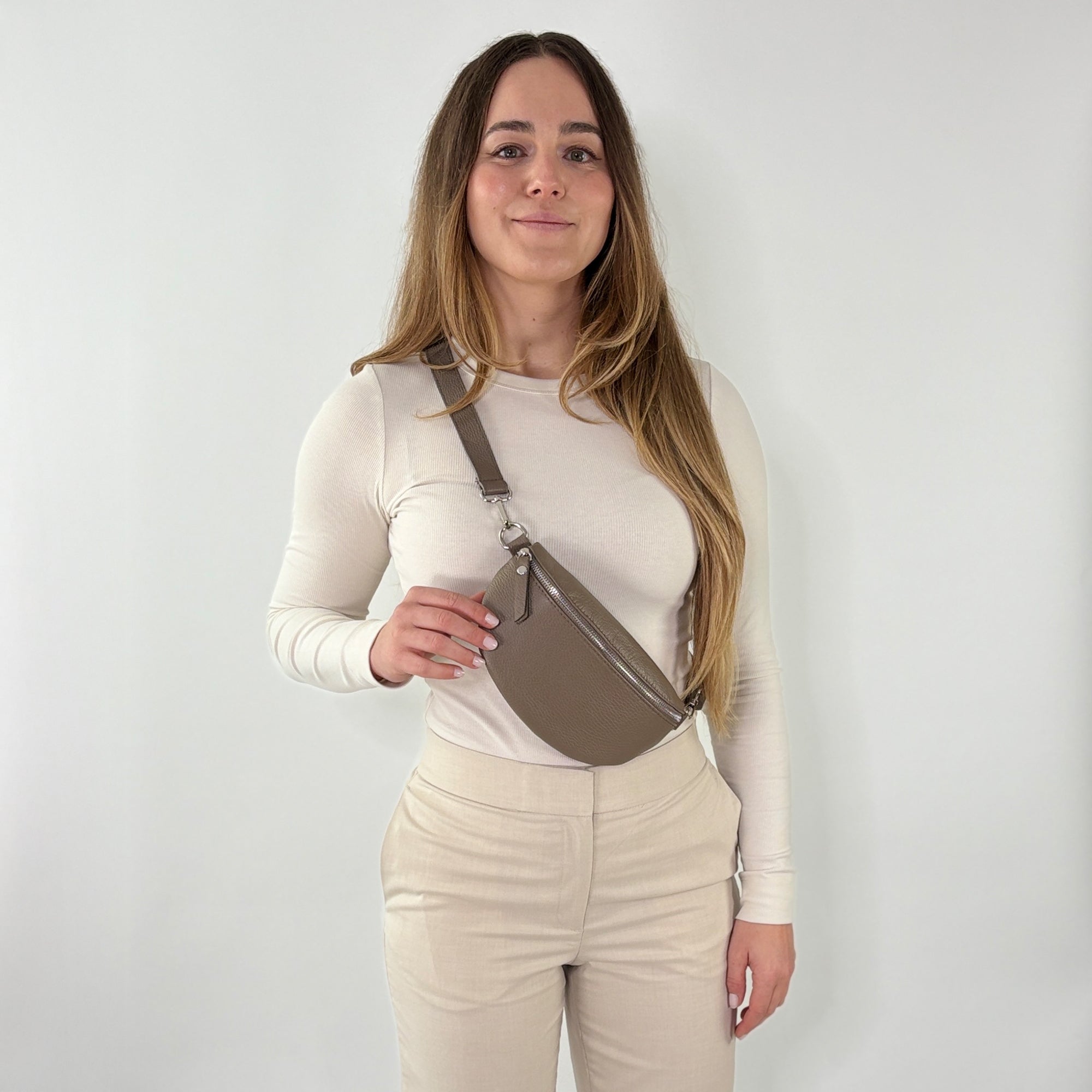 TONI Bauchtasche taupe – Small