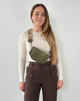 Wildleder Bauchtasche VALENTINA khaki
