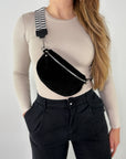 Wildleder Bauchtasche VALENTINA schwarz