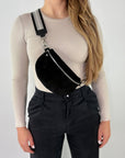 Wildleder Bauchtasche VALENTINA schwarz