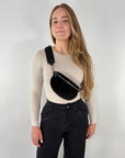Wildleder Bauchtasche VALENTINA schwarz