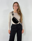 Wildleder Bauchtasche VALENTINA schwarz