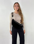 Wildleder Bauchtasche VALENTINA XL schwarz