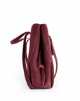 Wildleder Handtasche TESSA bordeaux