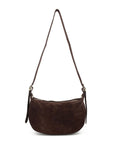 HANNA – Suede shoulder bag taupe