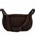 HANNA – Suede shoulder bag taupe