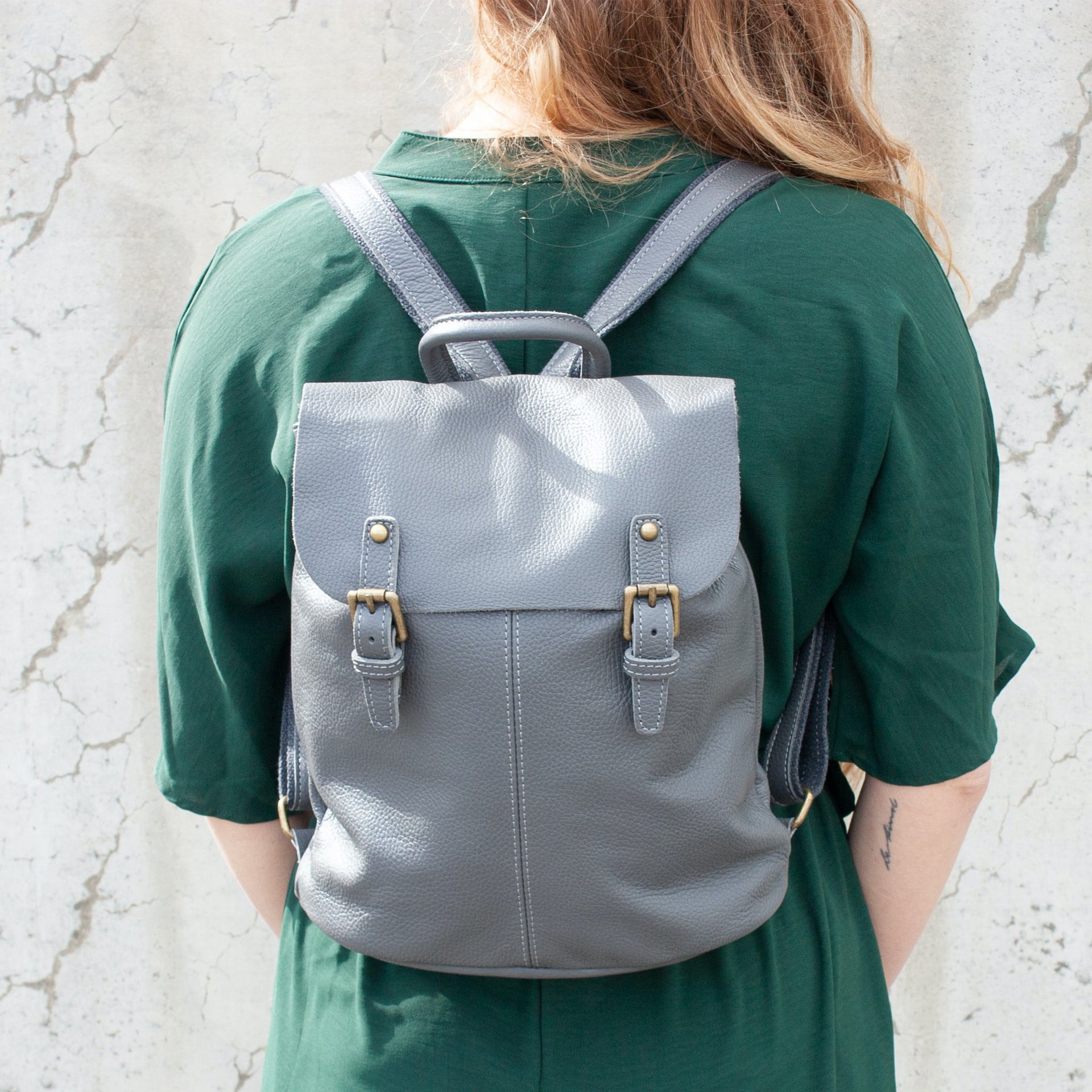 Genuine Leather Boyatu Leder Rucksack Black Leather Backpack