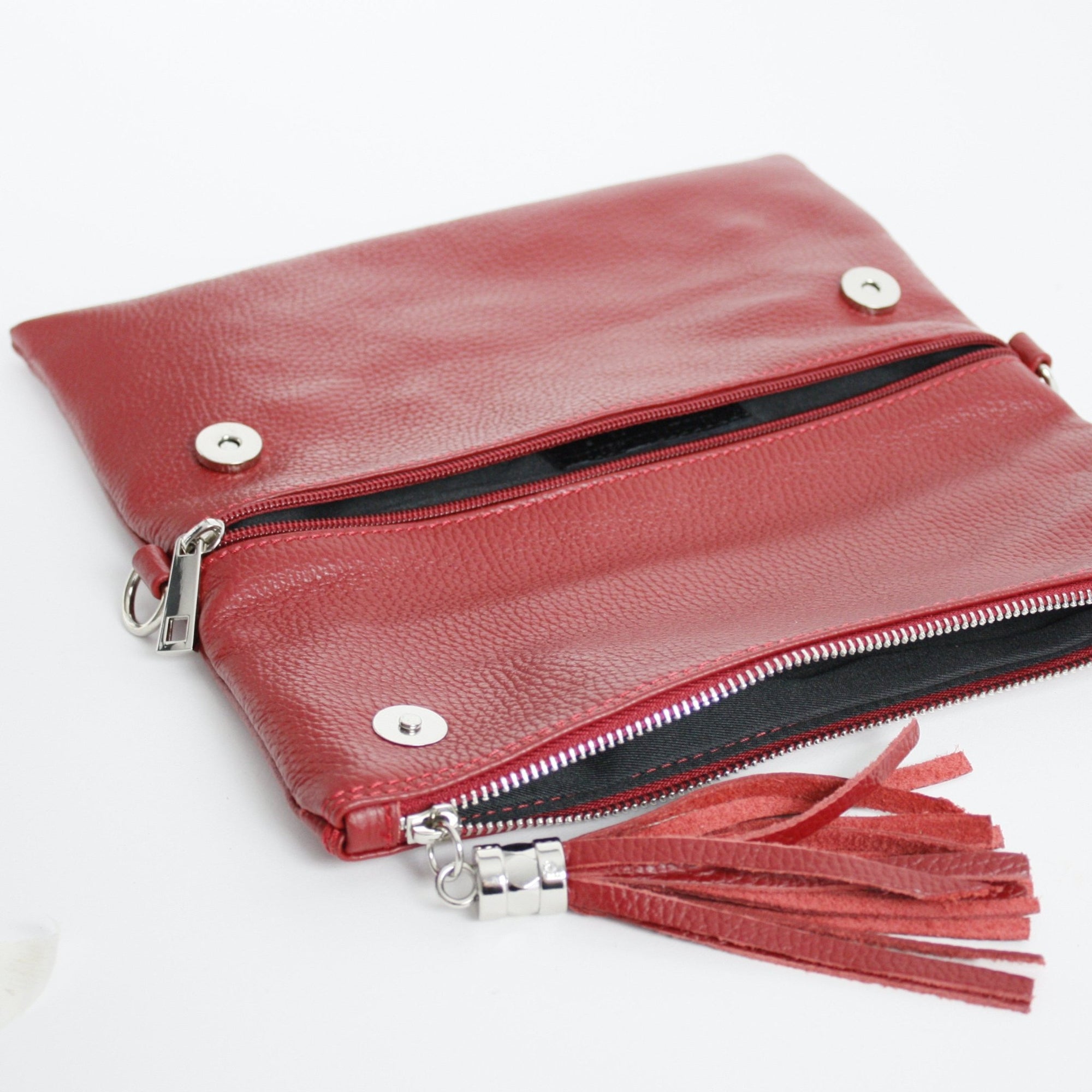 lepelou - leder - ANNA – Leder Umhängetasche rot - 