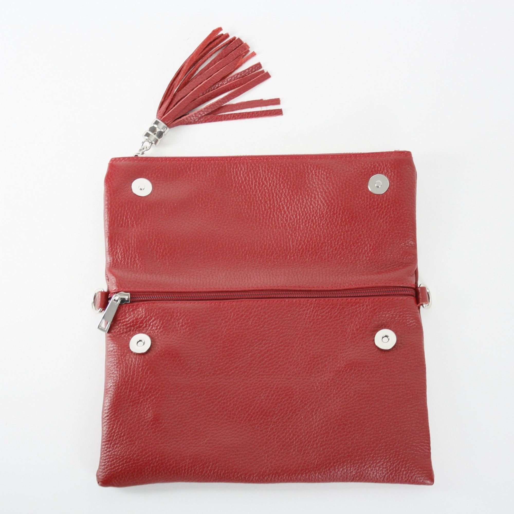 lepelou - leder - ANNA – Leder Umhängetasche rot - 