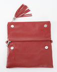 lepelou - leder - ANNA – Leder Umhängetasche rot - 