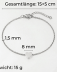 lepelou - leder - Armband mit Herzchen - Anhänger gold - LPSAHERGOL