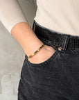 lepelou - leder - Armreif FERA Gold - LPSAROGOL